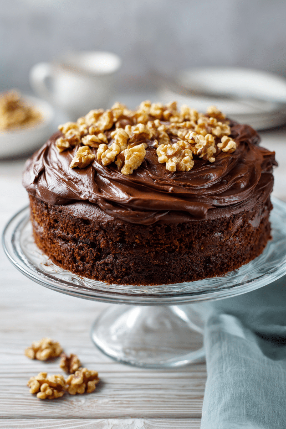 Chocolate Walnut Cake