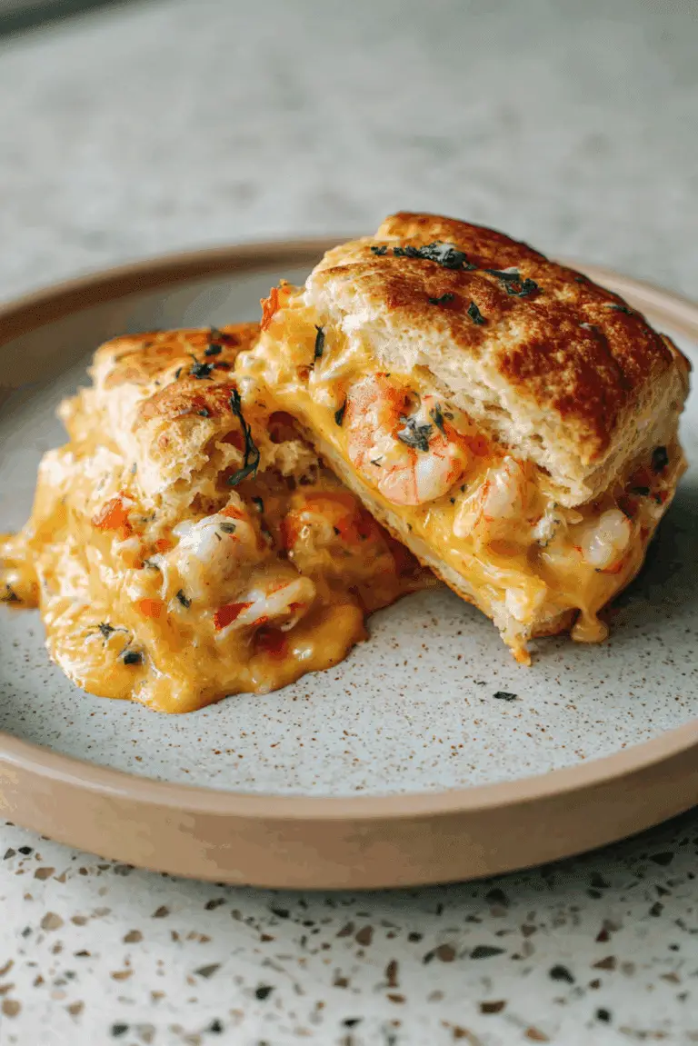 Shrimp and Crab Nacho Biscuit Melts