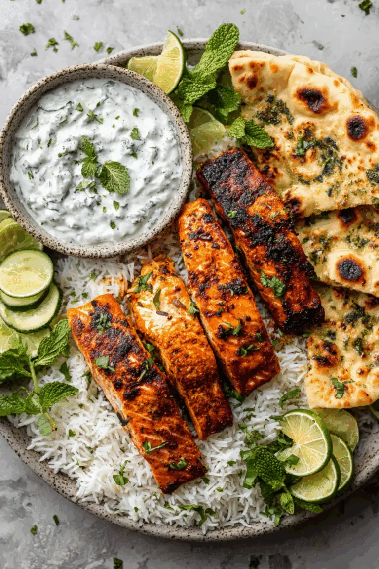 Garlic Butter Tandoori Salmon