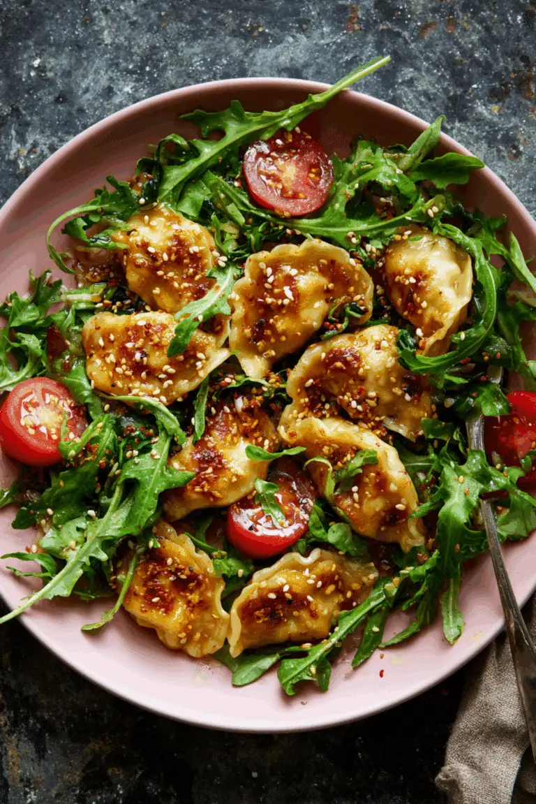 Crispy Dumpling Salad