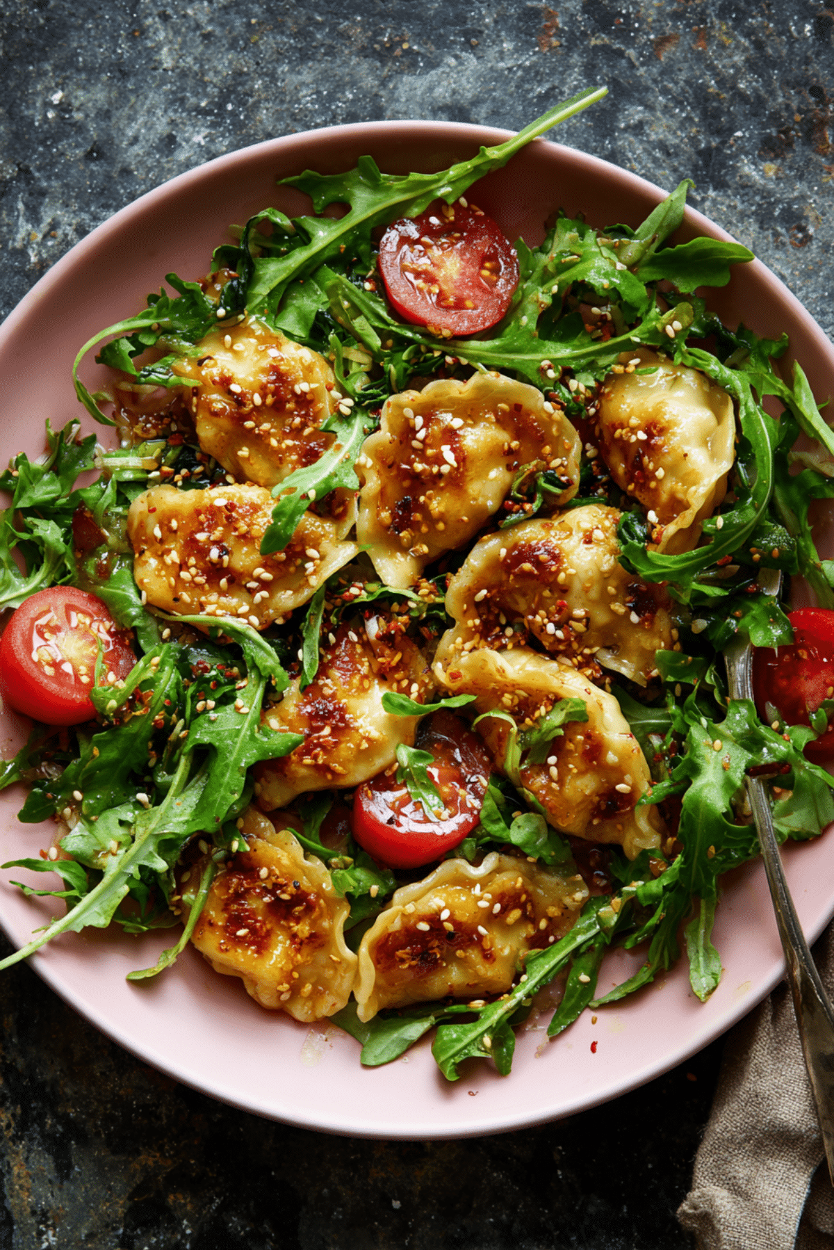 Crispy Dumpling Salad