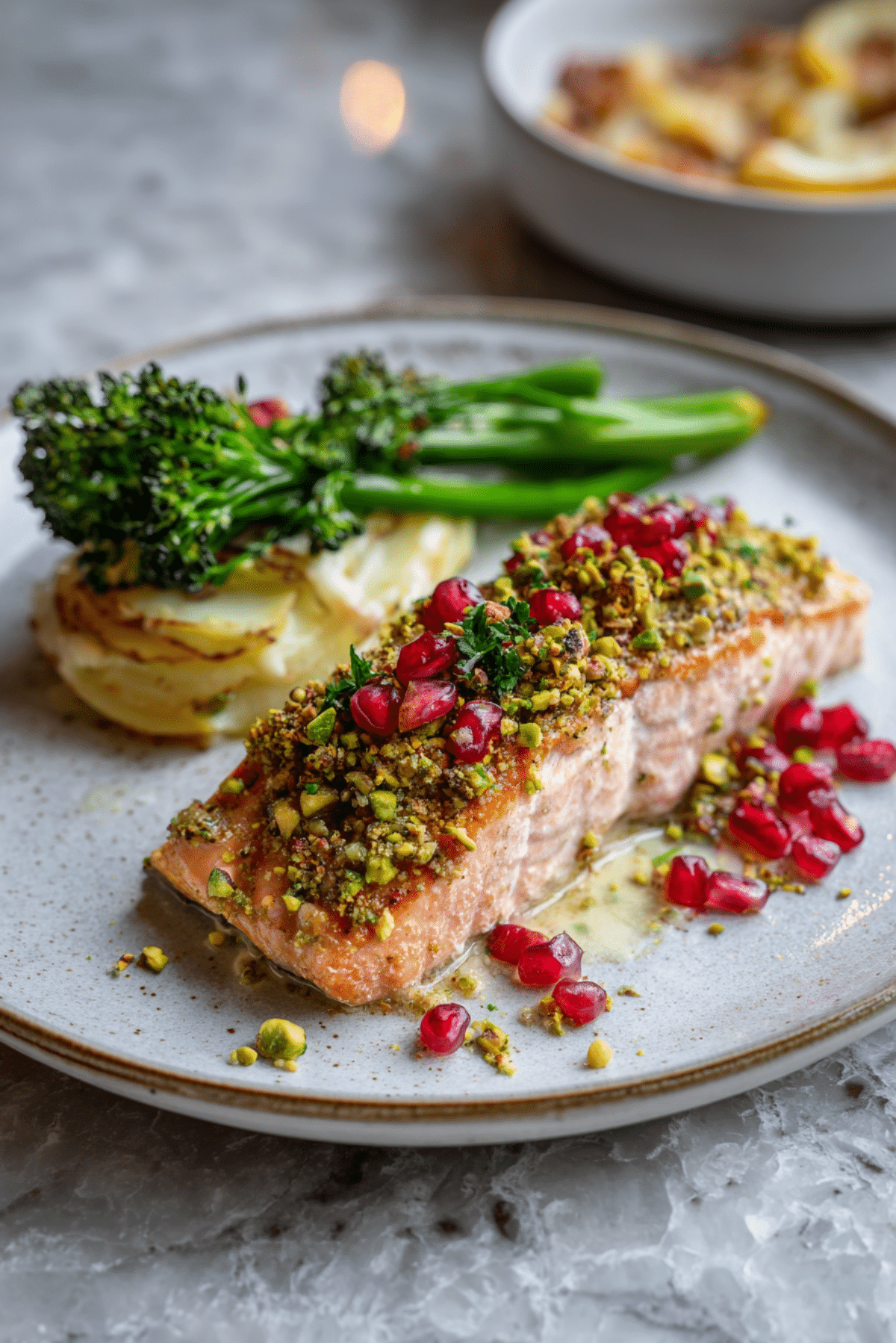 Potato Gratin with Holiday Salmon