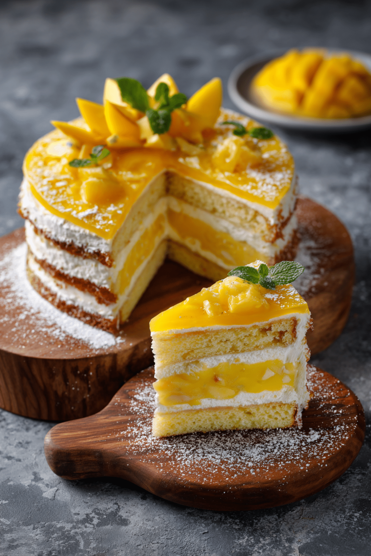 Mango Mousse Cake