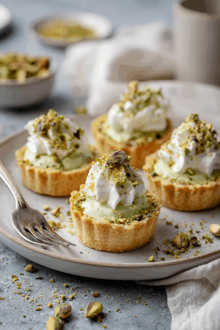 Pistachio Custard Tartlet