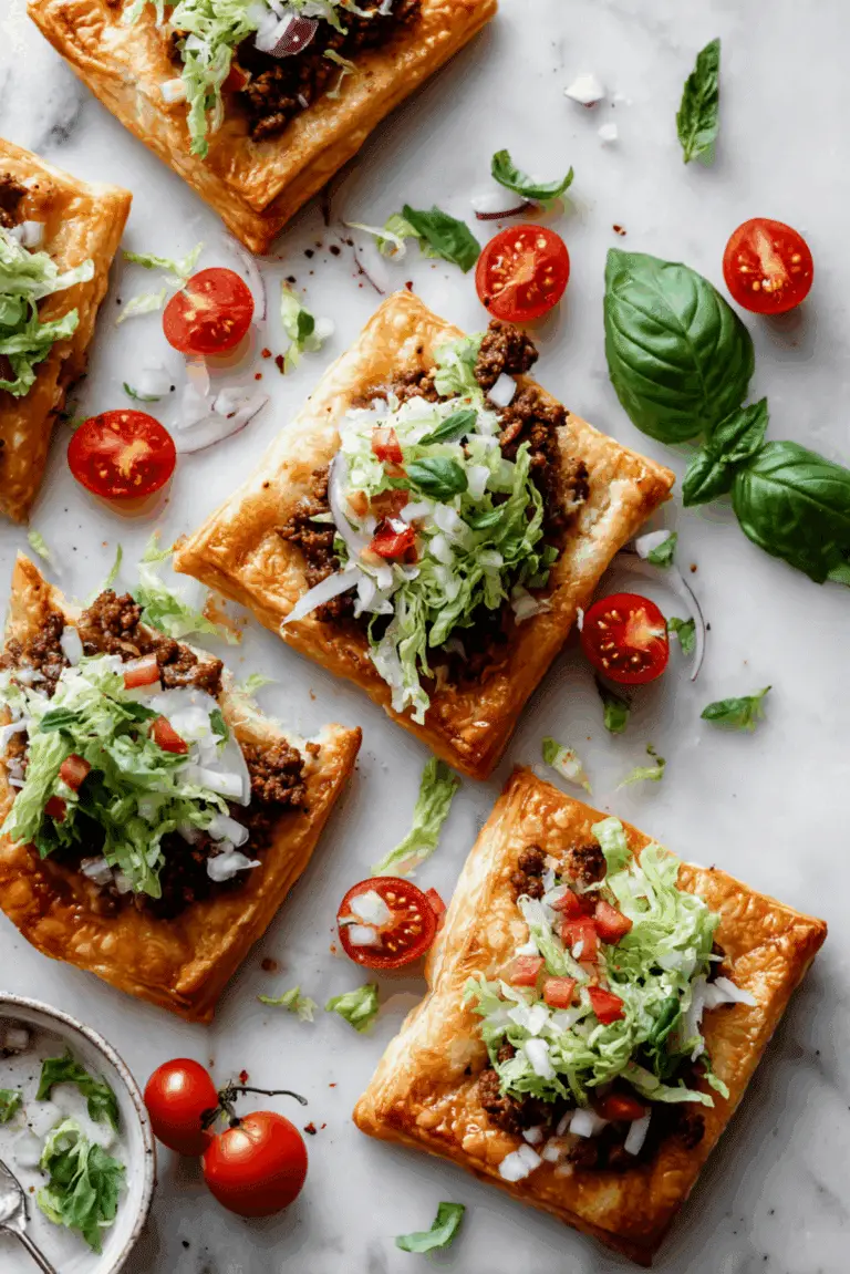 Grilled Puff Pastry Tacos