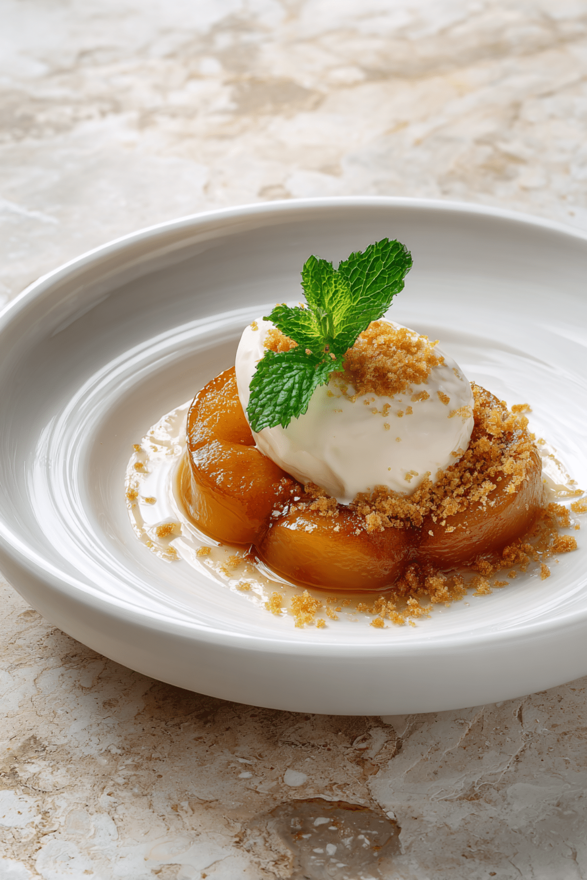 Fondant Apples with Vanilla Mascarpone