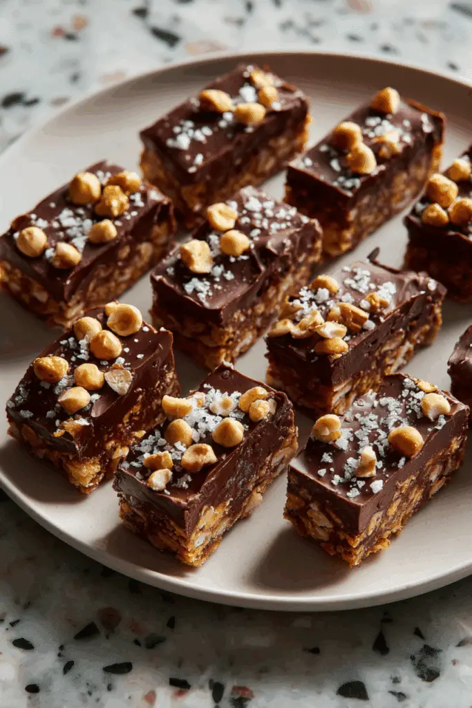 Chocolate Ganache Cornflake Bars