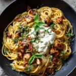 One-Pot Sun-Dried Tomato Pasta with Whipped Ricotta