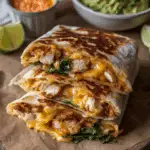 Crispy Chicken Burger Folded Wrap