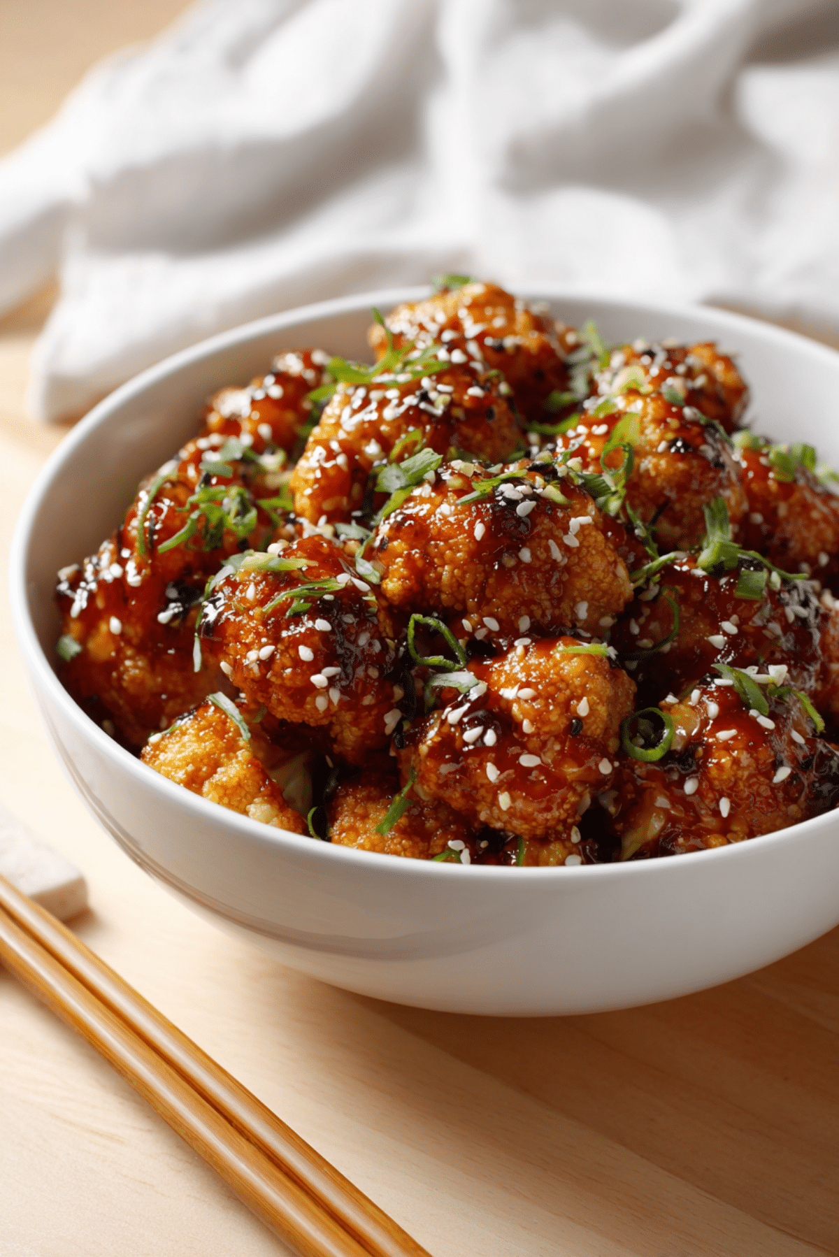 Sticky Sesame Cauliflower