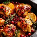 Festive Orange and Cranberry Roast Chicken