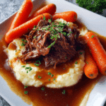 Braised Chuck Roast with Mashed Potatoes