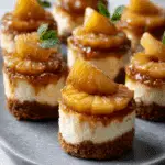 Mini Pineapple Upside-Down Cheesecakes