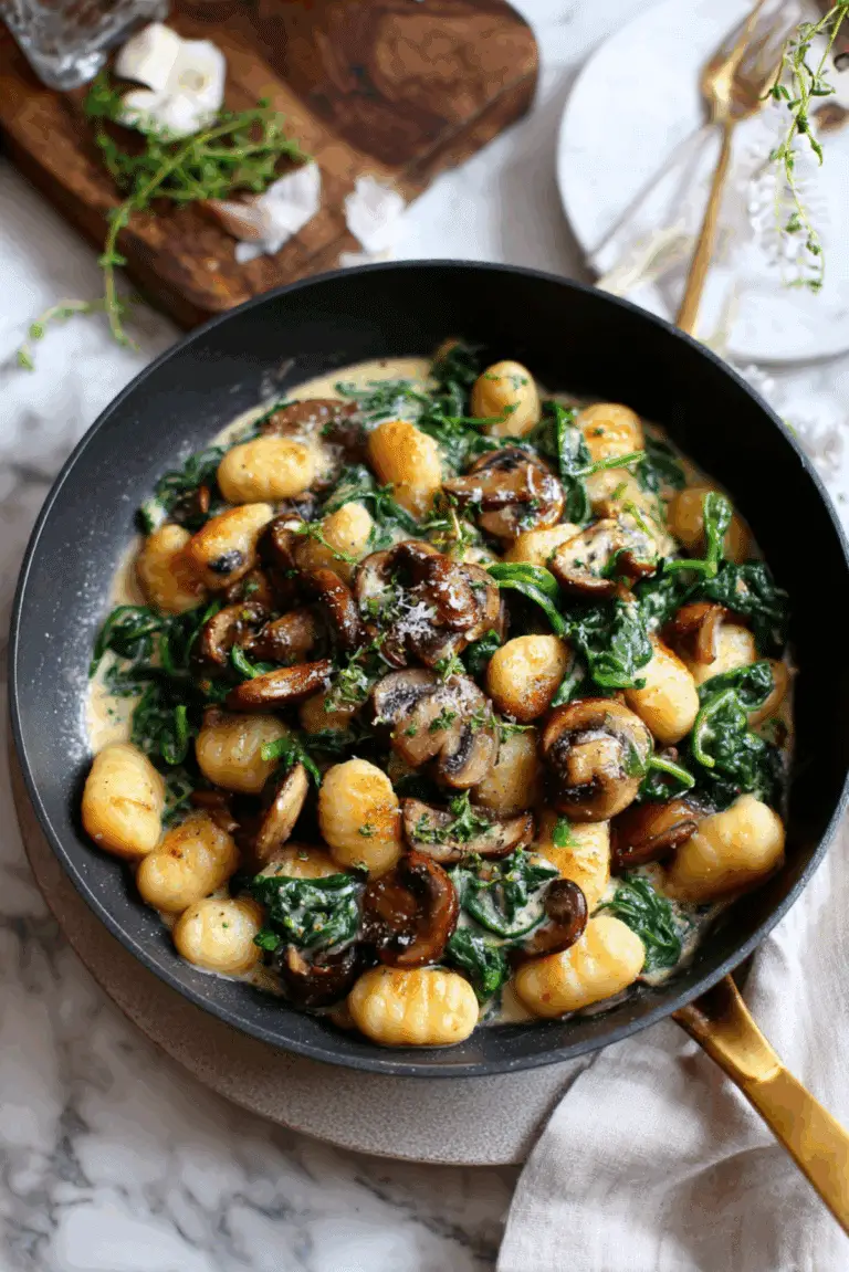 Spinach & Mushroom Gnocchi