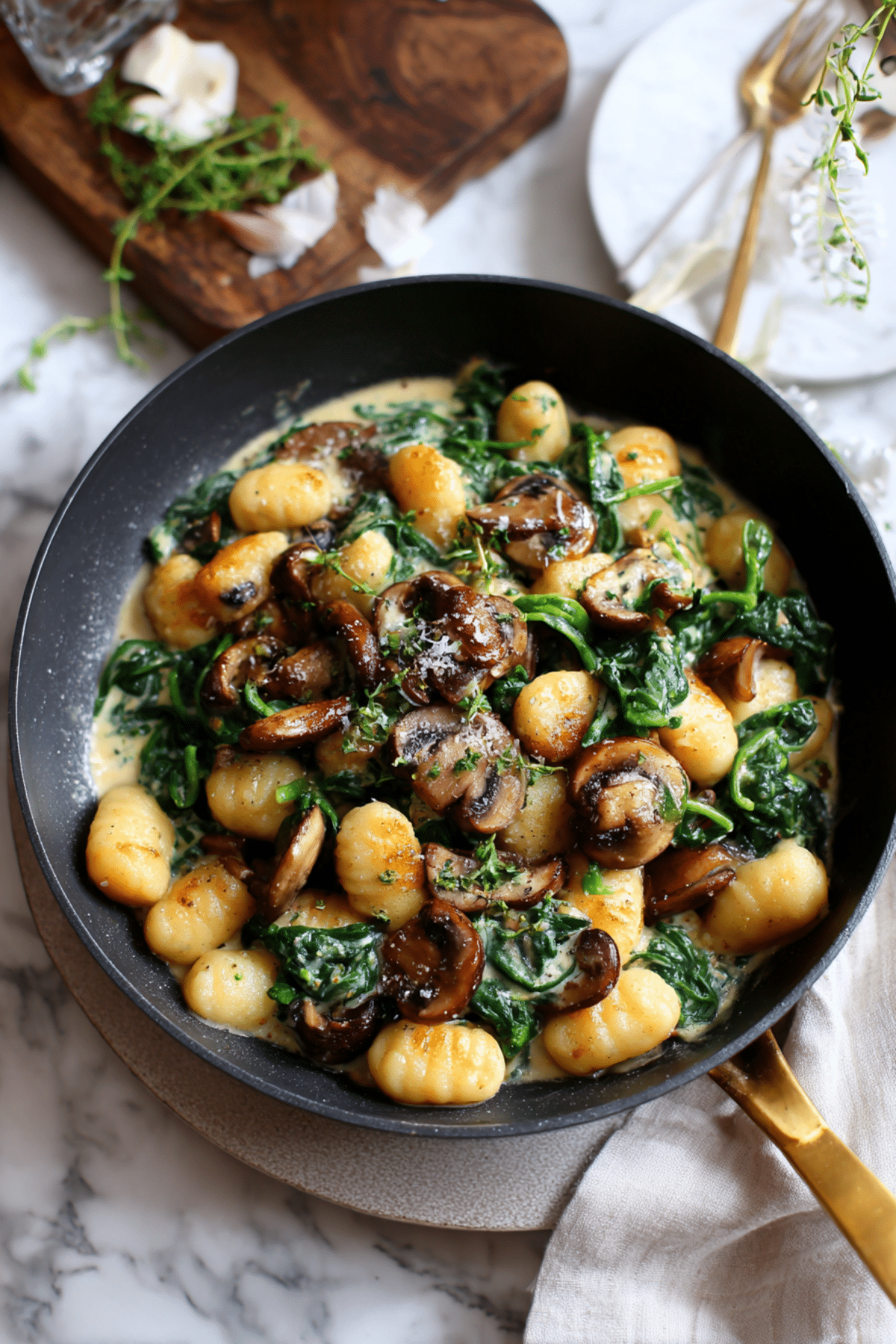 Spinach & Mushroom Gnocchi