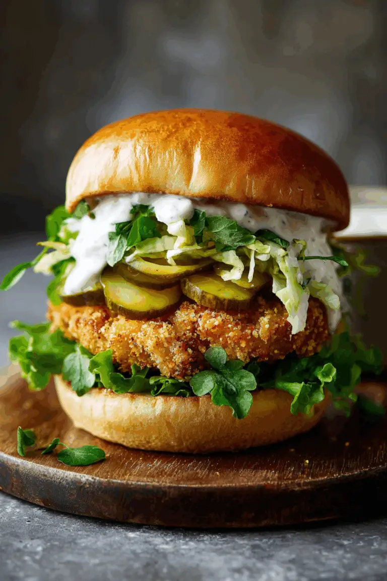 Crispy Cauliflower Burger