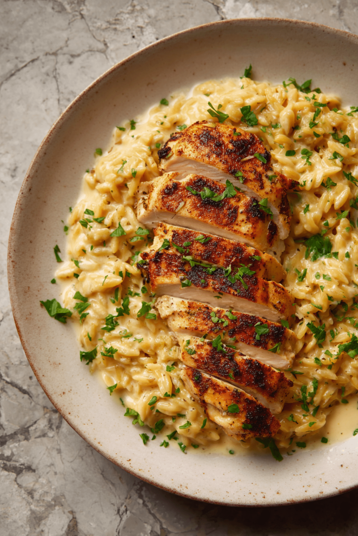 Creamy Chicken Orzo