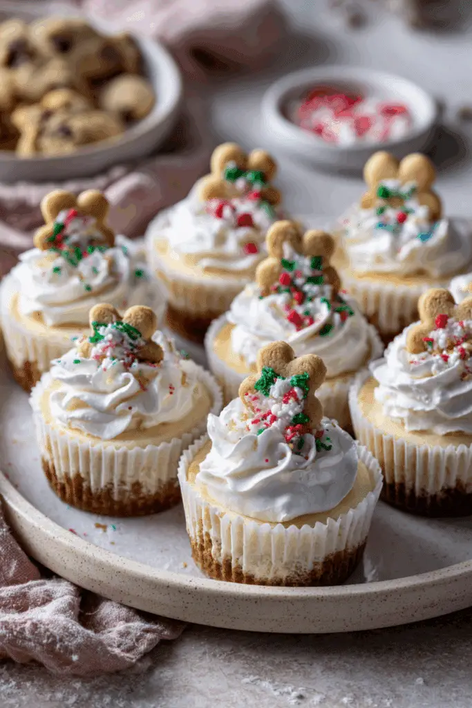 Mini Pillsbury Christmas Cookie Cheesecakes