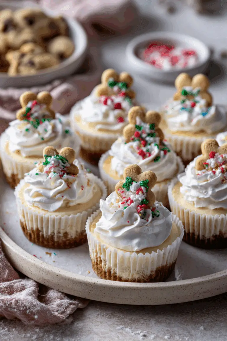 Mini Pillsbury Christmas Cookie Cheesecakes