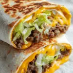 Crunchy Low Carb Burger Wrap