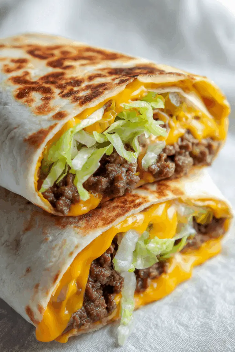 Crunchy Low Carb Burger Wrap