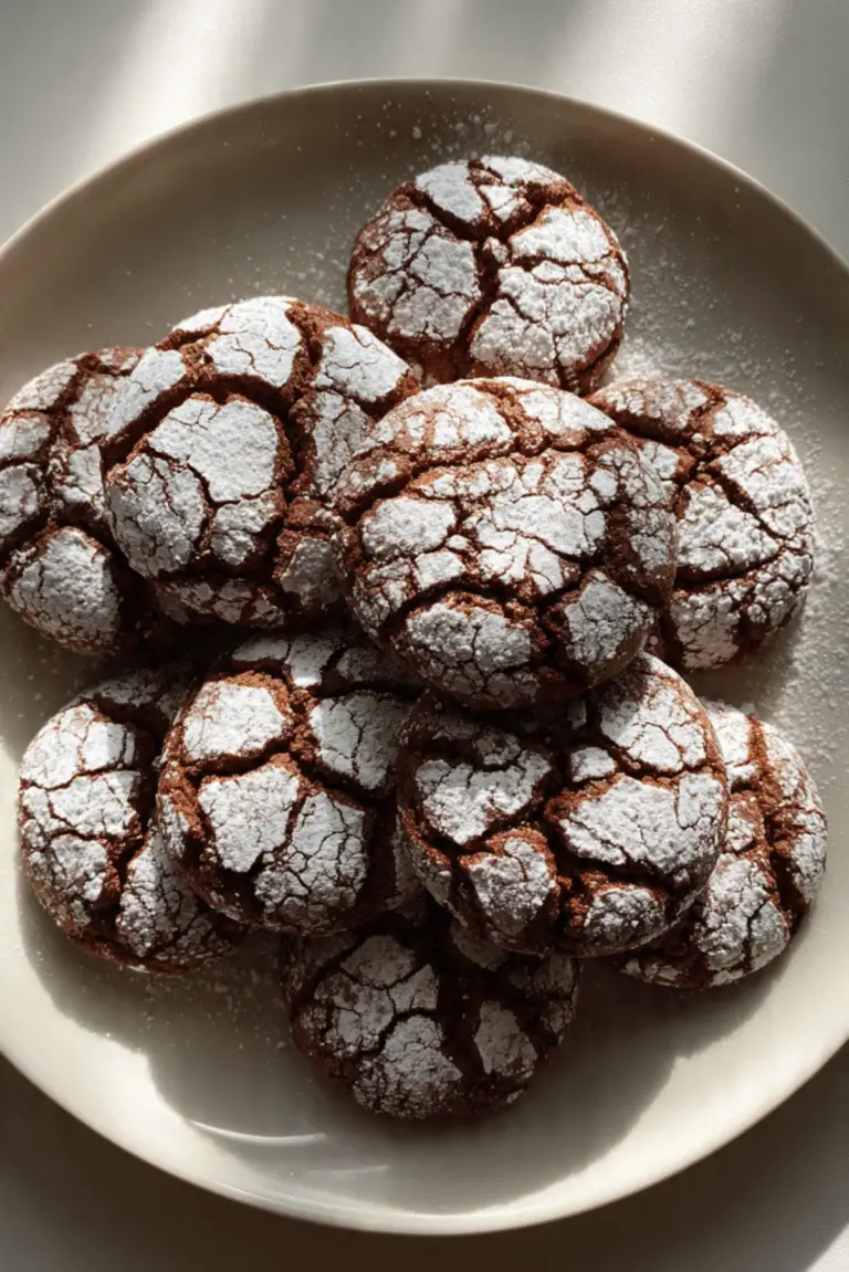 Irresistible Winter Crinkle Cookies