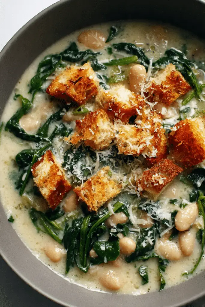 Creamy White Bean Escarole Soup