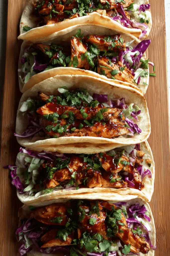 Spicy Chicken Slaw Tacos