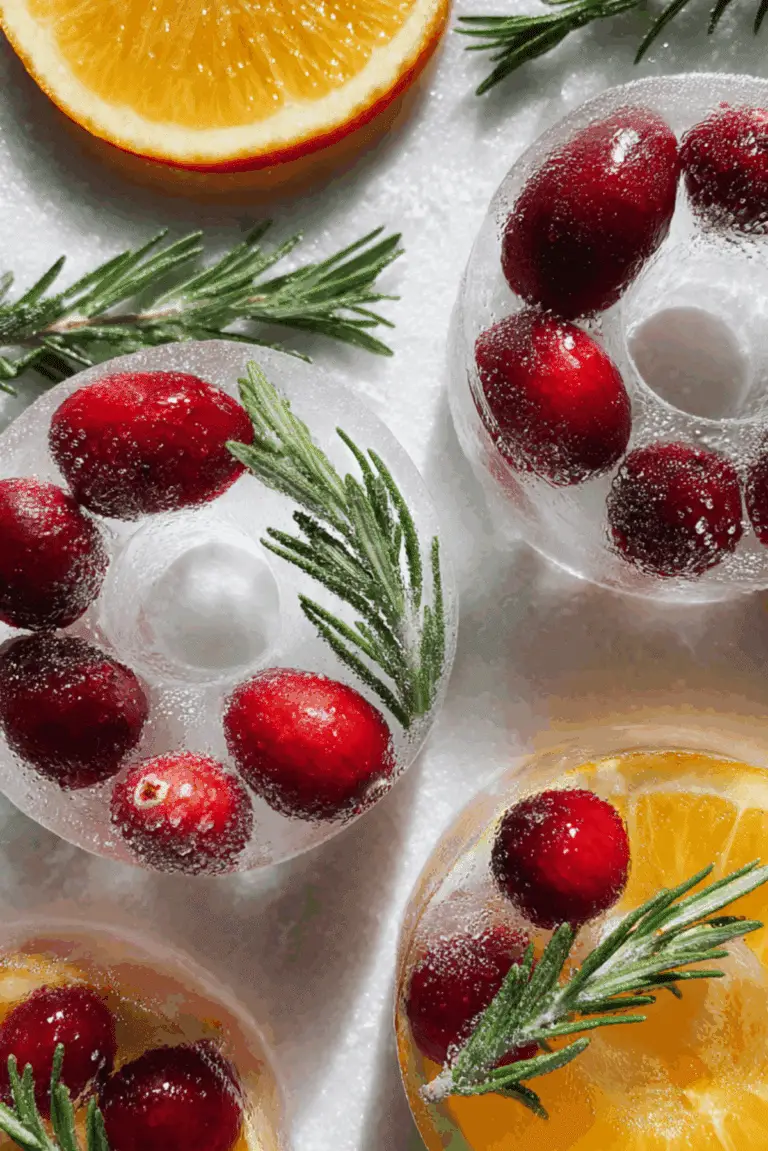 Holiday Wreath Ice Cubes