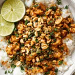 Ginger Peanut Chicken with Coconut Rice