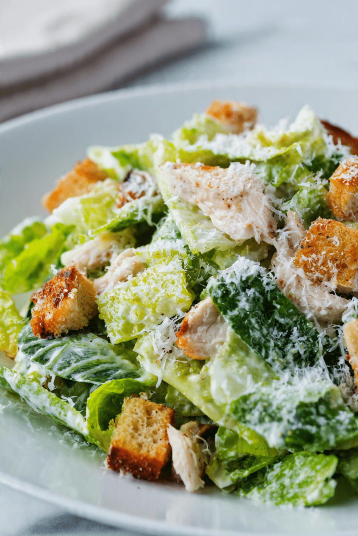 Micro Chop Chicken Caesar Salad