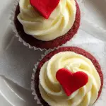 Stunning Heart-Shaped Red Velvet Cupcakes