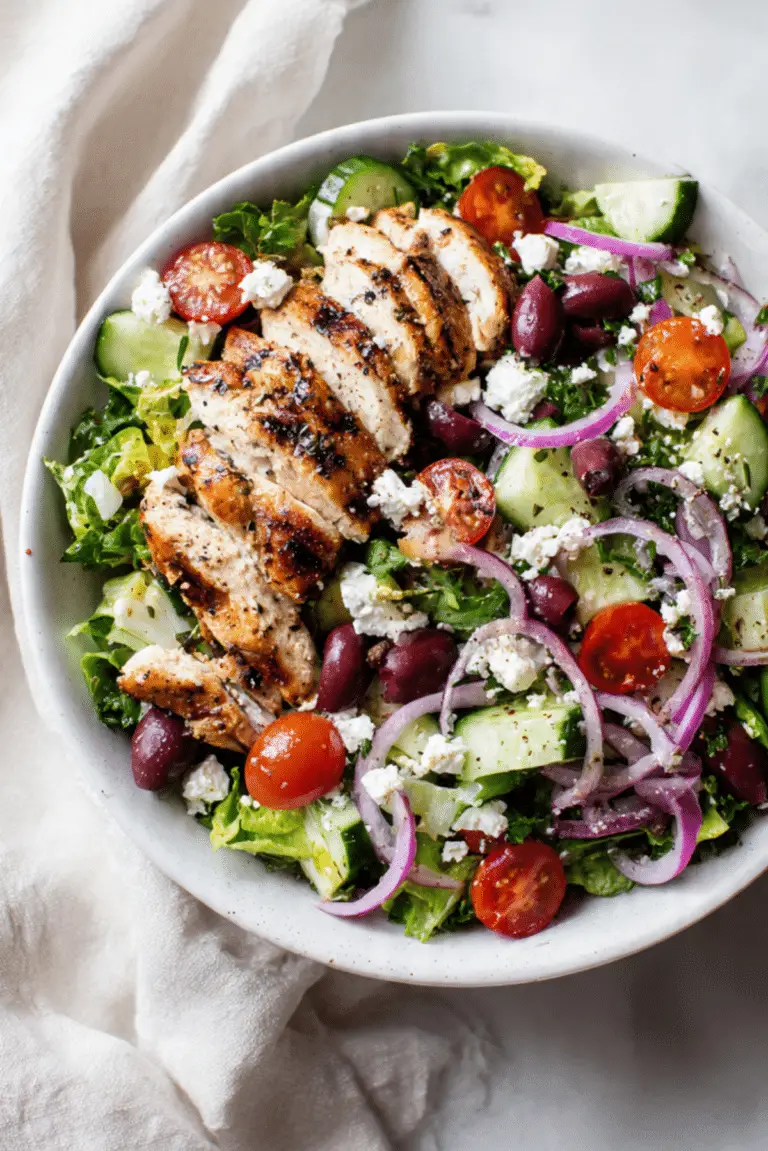 Greek Inspired Pita Crunch Chicken Salad