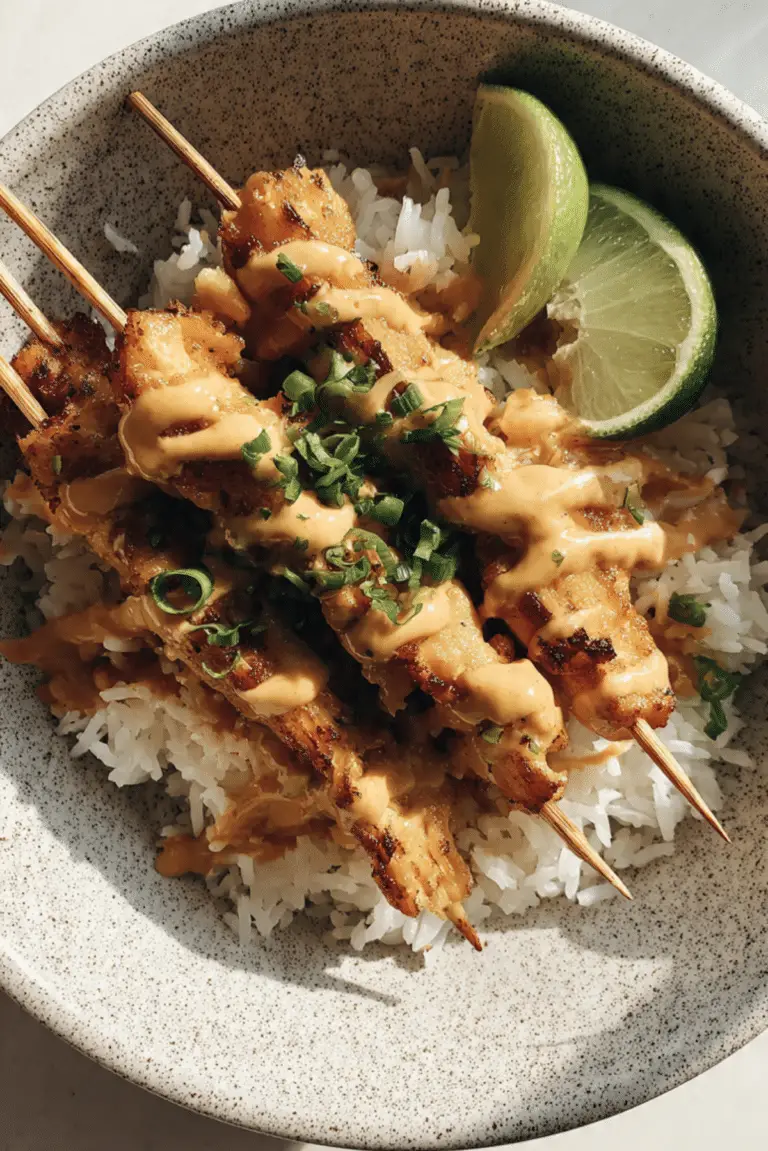 Thai Style Chicken Satay