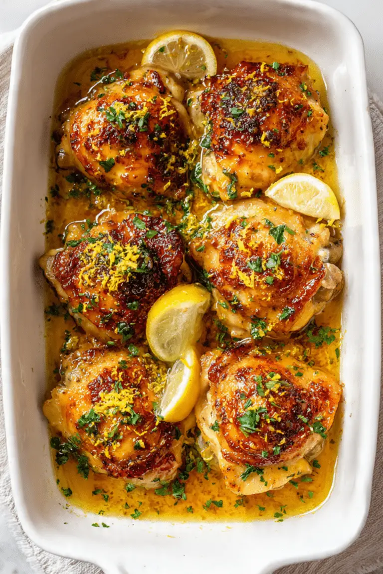 Crispy Lemon-Herb Garlic Butter Chicken