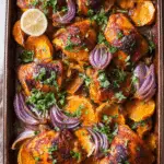Sheet Pan Harissa Orange Chicken