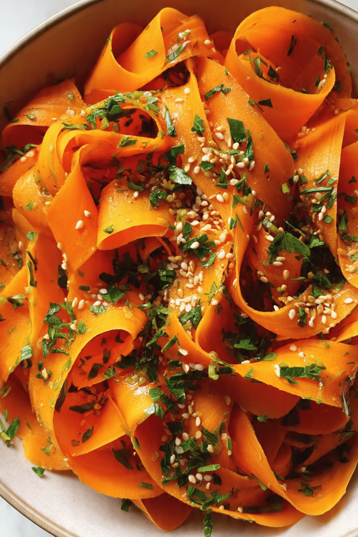 VIRAL CARROT RIBBON SALAD