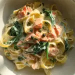 Creamy Salmon Fettuccine