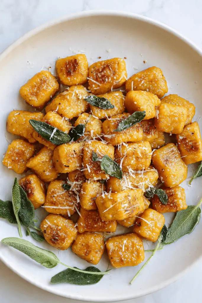 Pumpkin Gnocchi with Sage Butter Sauce
