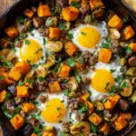 Sweet Potato Brussel Sprout Hash
