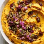 Butternut Squash Hummus with Crispy Quinoa