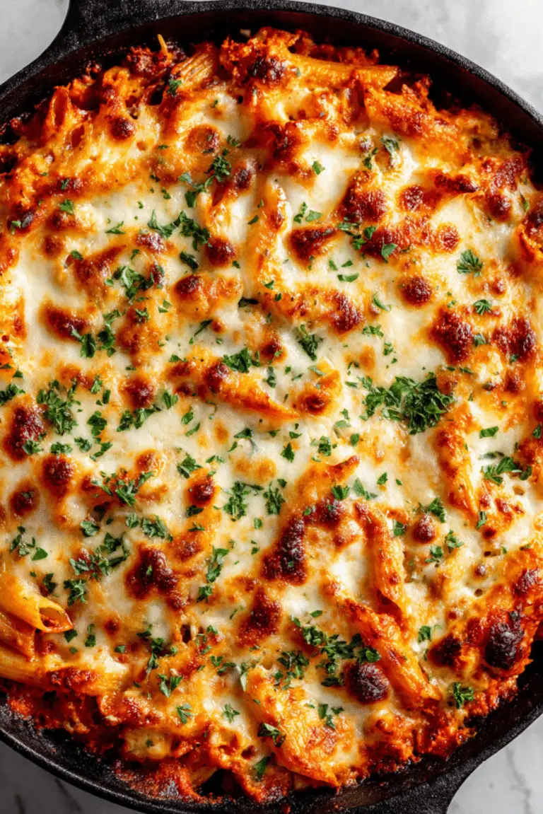 High Protein Cottage Cheese Baked Ziti