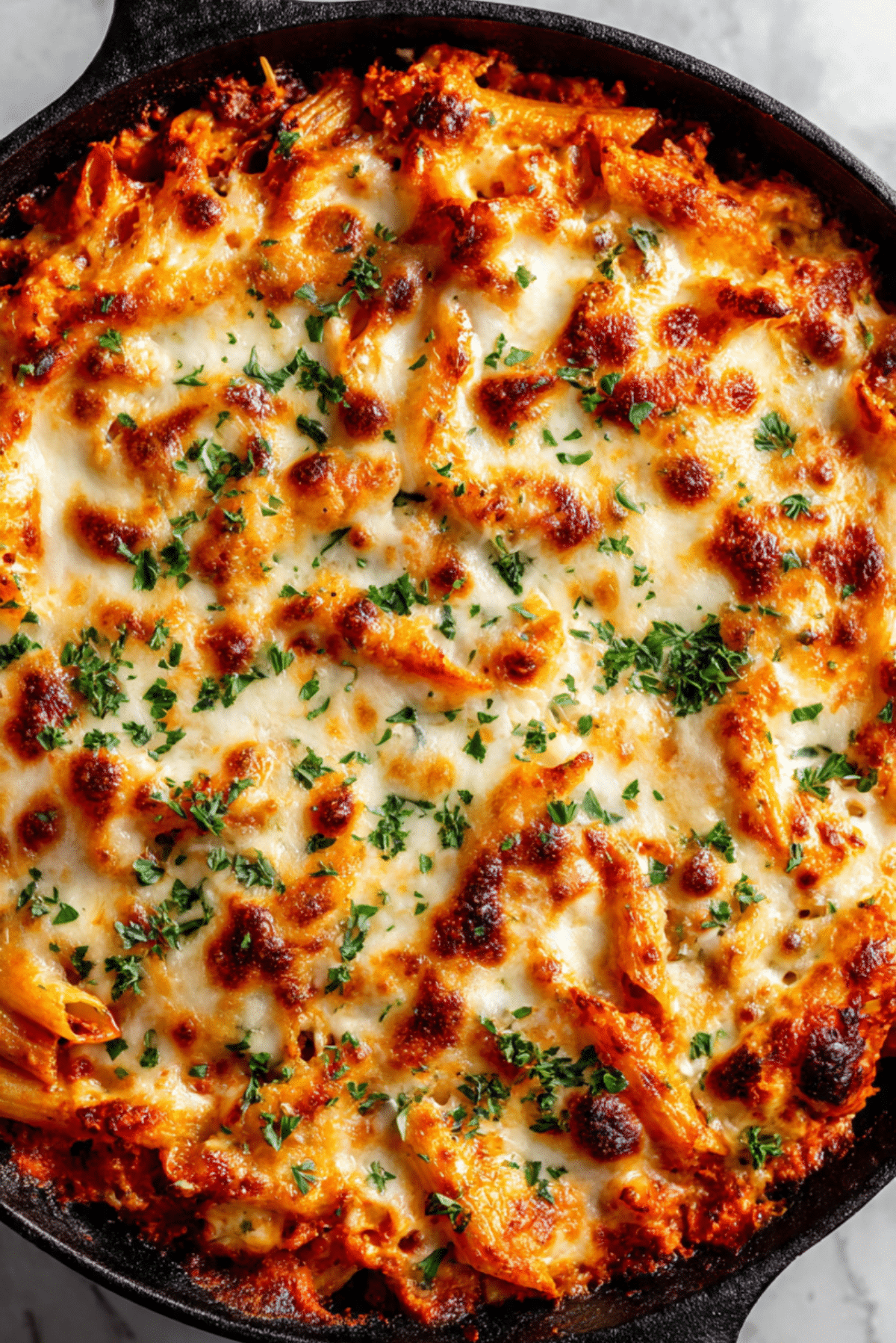 High Protein Cottage Cheese Baked Ziti