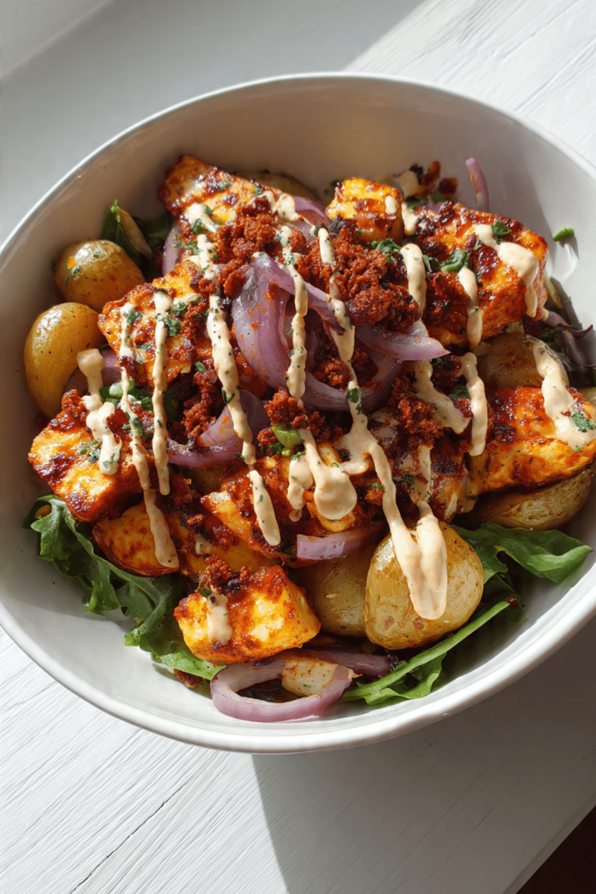 Peri Peri Chicken & Halloumi Traybake