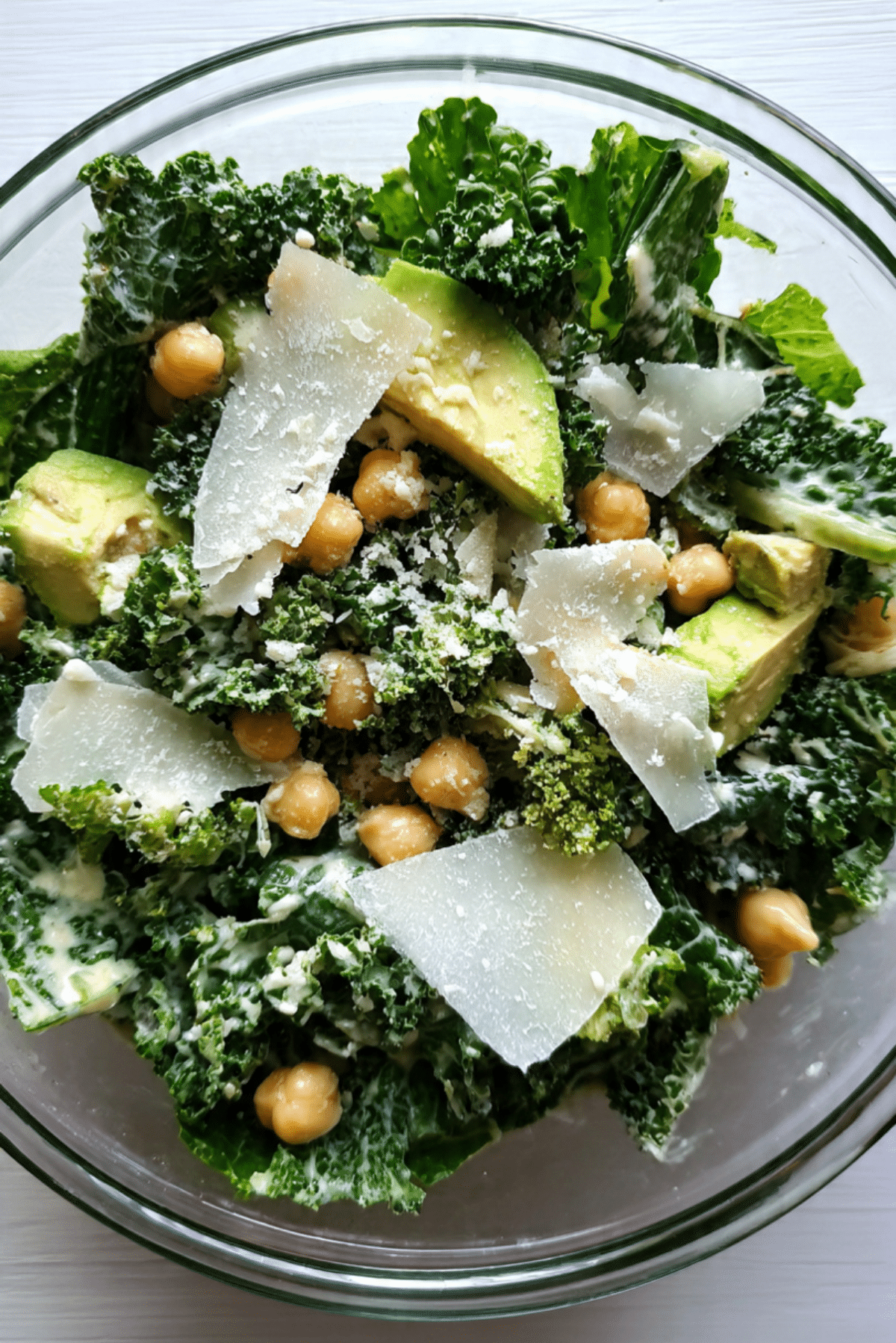 Avocado Kale Caesar Salad