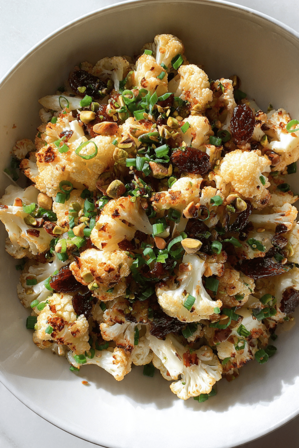 Cauliflower Salad with Dates and Pistachios