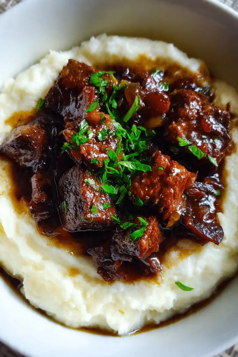 Steak Bites with Onion Jus