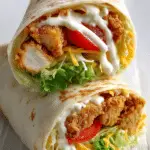 Crispy Chicken Burger Wrap