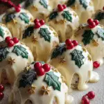 Christmas Pudding Krispie Cakes
