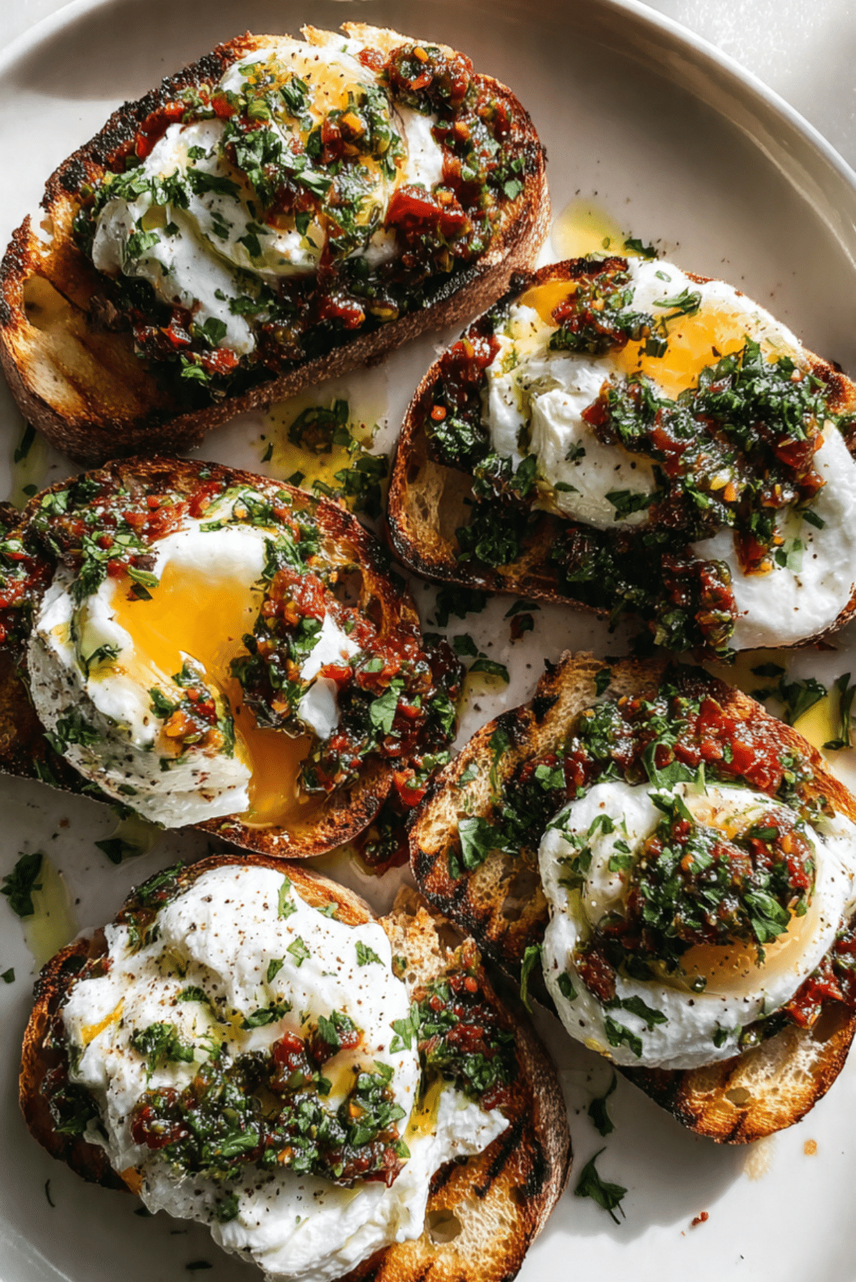 Zaalouk Toasts with Burrata